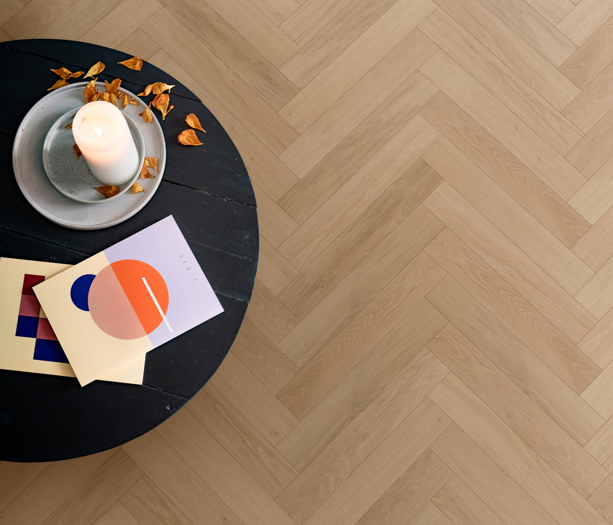 Parqwood Herringbone Oak Calm Ambre