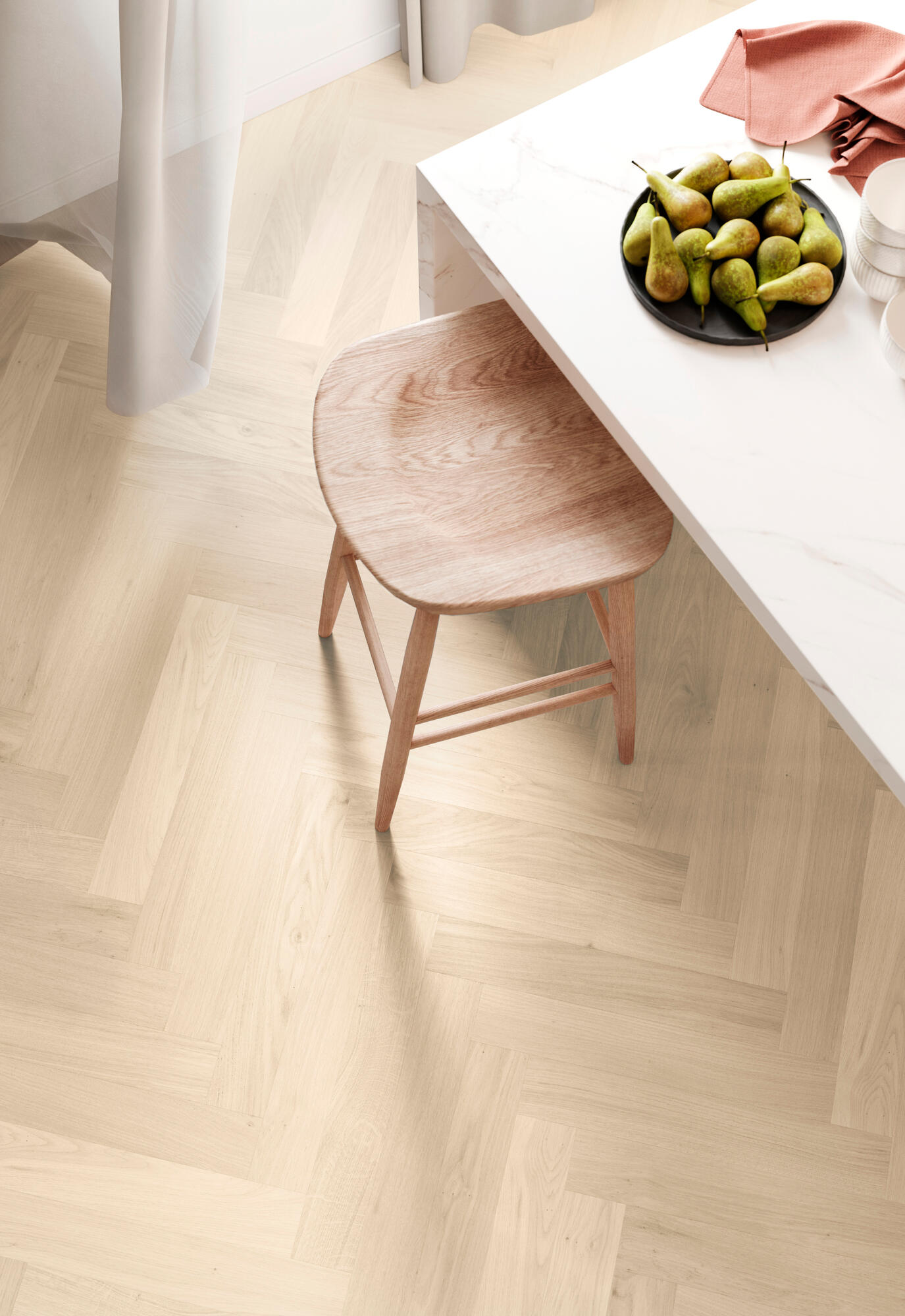 Parqwood Herringbone Oak Calm  Albatre